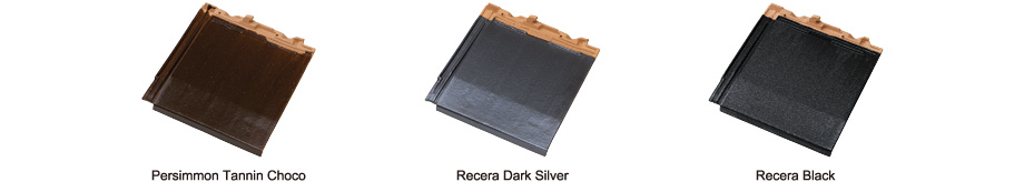 
    Persimmon Tannin Choco, Recera Dark Silver, Recera Black
  